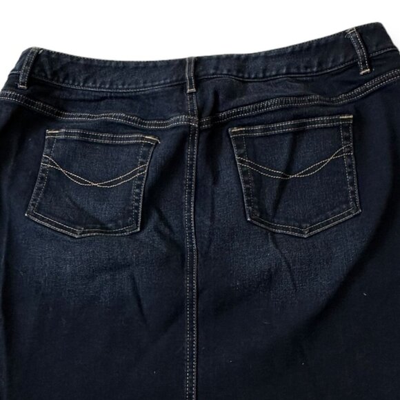 J. Jill Denim Mini skirt, Size 14P, Blue - Picture 5 of 8
